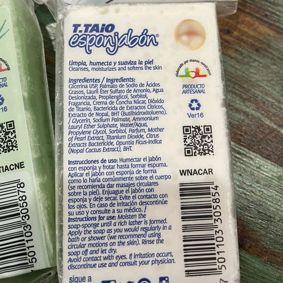 T. TAIO esponjabon set de 2 jabones - Picture 5 of 5